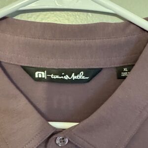 Travis Mathew Men's Casual Button Down in Mauve